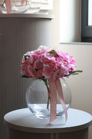 bukiet w szklanym wazonie