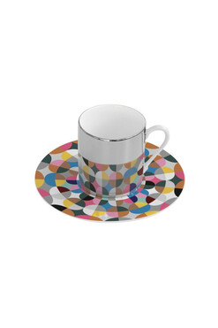 Magic Cup Multicolor, filiżanka do espresso ze spodkiem, poj.120ml