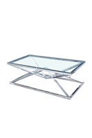 Everson Simlpe, stolik kawowy stal nierdzewna