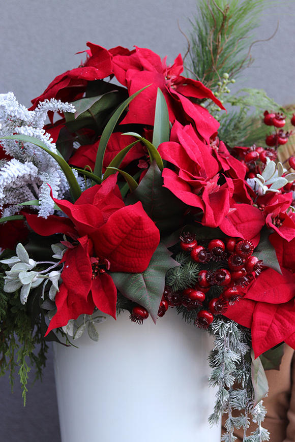 Gwiazda Betlejemska Mediolan, wysokiej jakości sztuczna roślina XL