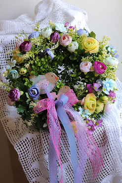 OD RĘKI Joanna Bird, wianek dekoracyjny na drzwi, śr.35cm