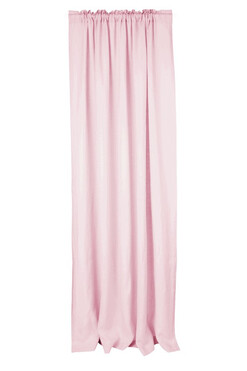 Linen Style, zasłona lniana z tunelem, bubblegum, szer.140cm