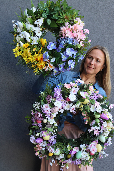 duży wiosenny wianek, Flisatti 2	