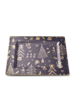 Decorazion, podtalerz ze świątecznym wzorem, wym.31x25cm