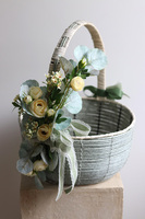 Szałwia Grande, dwustronnie dekorowany koszyczek wielkanocny