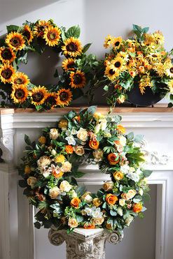 Słoneczna Luna, wieniec nagrobny,śr.65cm 