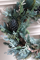 Poroże Blue, wianek ozdobny stroik dekoracyjny