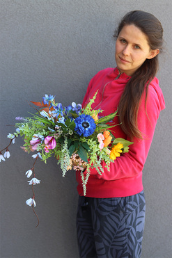 Sielska Dolina, kompozycja kwiatowa, wym.22x62cm