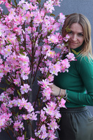 Kwitnąca Wiśnia, sztuczna roślina w doniczce