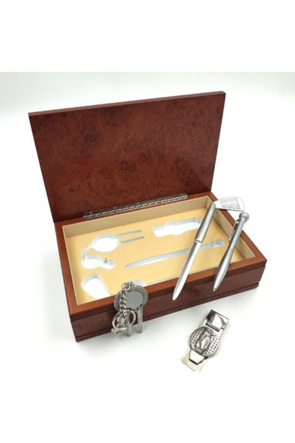 Old Course, zestaw gabinetowy dla golfisty, 4 elementy