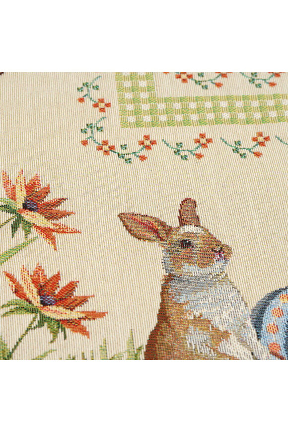 Zajączkowy Świat, wielkanocny obrus gobelinowy serweta	