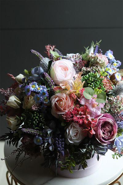 Fioletova Beatrycze, liliowy flowerbox kwiatowy