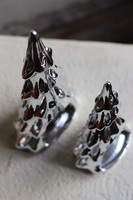 Silviato, lampion / figurka świąteczna, choinka A, wym.28.5x13x8cm