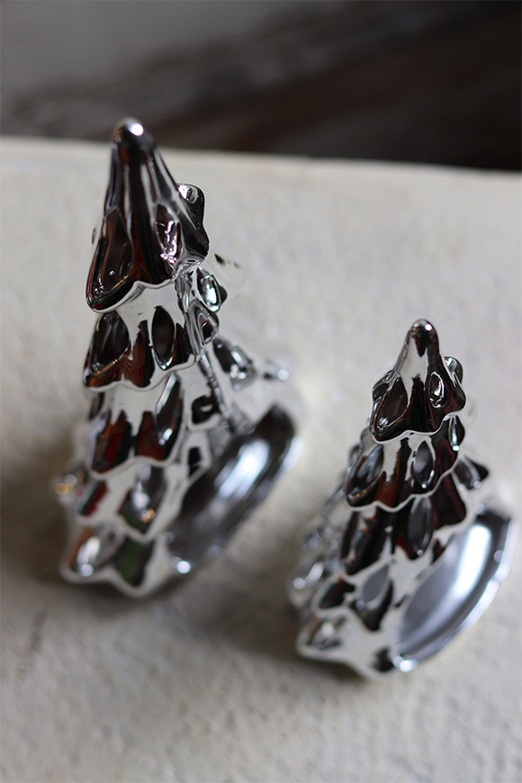 Silviato, lampion / figurka świąteczna, choinka A, wym.28.5x13x8cm