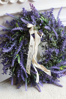 Lawendiana, wianek z lawendą i wrzosem
