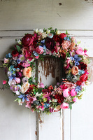 Kontessa Eukalipti 2, kolorowy wianek na drzwi, śr.40cm