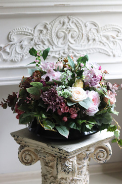 Meriete, kompozycja nagrobna w naczyniu, wym.45x60cm 