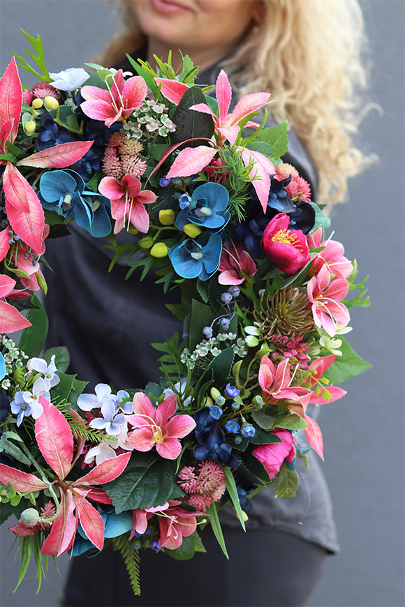 Helitre, wianek dekoracyjny na drzwi