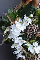 Orchid Classic, nowoczesny wianek ze storczykiem