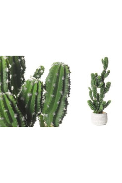 Kaktus B, sztuczna roślina w osłonce z tworzywa sztucznego, dł.80cm
