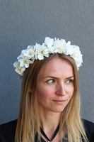 uroczy wianek na głowę Bianca, rozmiar uniwersalny