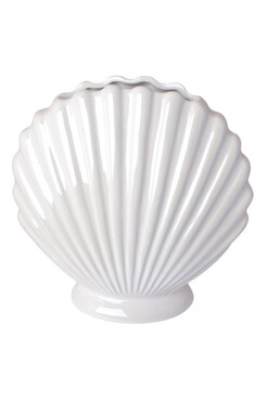 Pacific, wazon muszelka, biały, wym.22x10x23.5cm