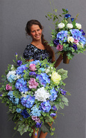 Hefriana Blue, bukiet nagrobny do wazonu