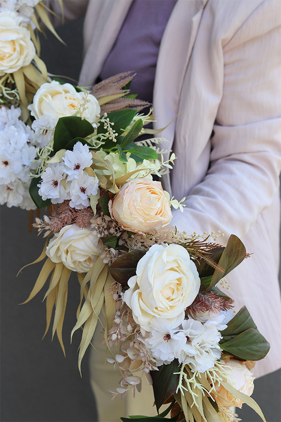 Boho Dekor, girlanda ze sztucznych roślin