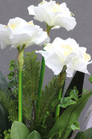 Amarillo, sztuczna kompozycja w gąbce do donicy klienta, wys.75cm