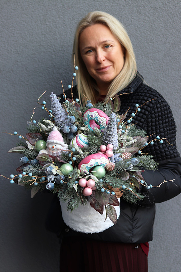 Pastel Home, flowerbox świąteczny