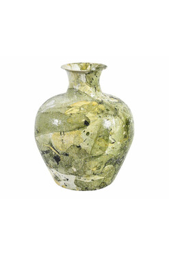 Modern 2B, metalowy wazon pękaty, wys.40cm 