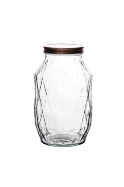 Basic LifeStyle, szklany słoik na żywność z pokrywką, poj.3400ml