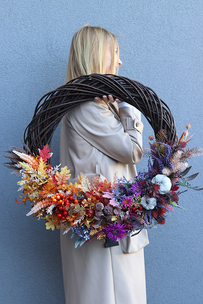 Perfect Autumn, asymetryczny jesienny wianek