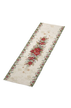 Gwiazda Betlejemska, świąteczny bieżnik gobelinowy, 140x42cm