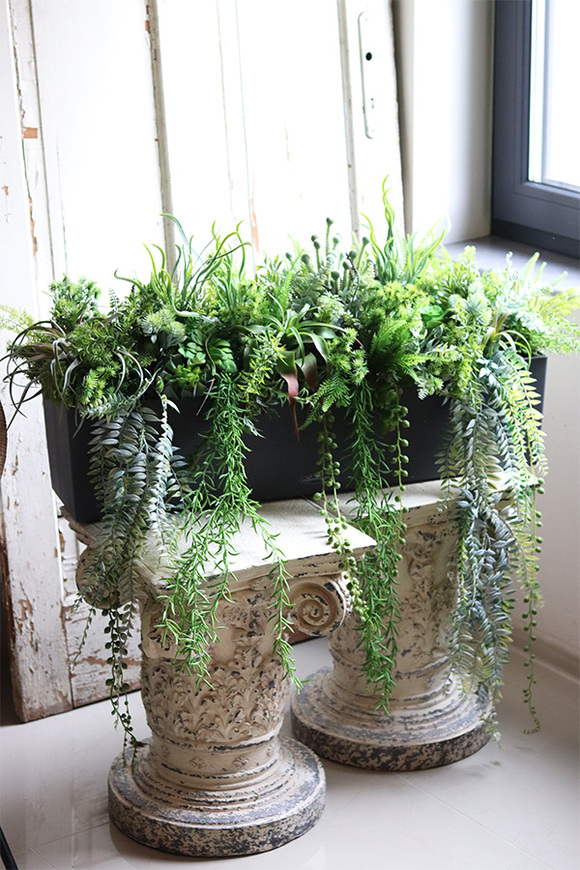 Balconera Zielona Mila, ekskluzywna zielona kompozycja w donicy