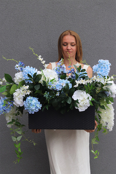 elegancka kompozycja kwiatowa, Blue Romance