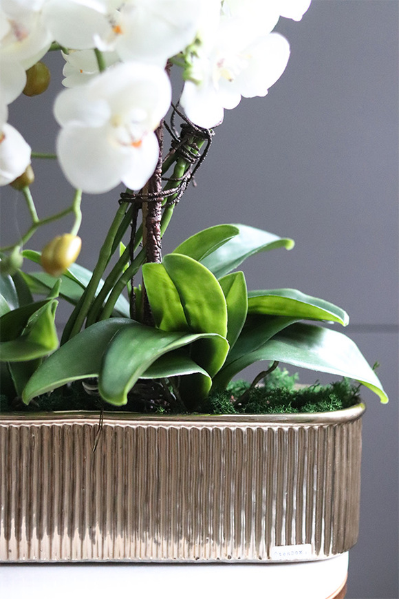 Hilton Gold Long, wysokiej jakości sztuczny storczyk