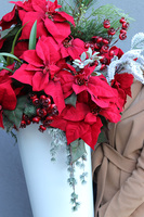 Gwiazda Betlejemska Mediolan, wysokiej jakości sztuczna roślina XL