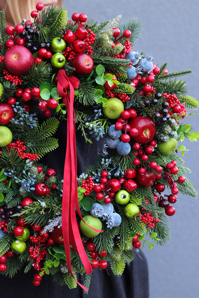 Świąteczny Cud, świąteczny wianek dekoracyjny