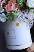 Hefressa Orfitta, flowerbox z różowymi dodatkami, wys.49cm 