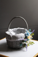 Ocean 2, dekorowany koszyczek wielkanocny z serwetką