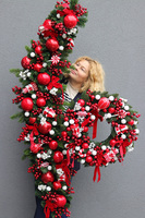 Lollypop American, świąteczna girlanda na kominek