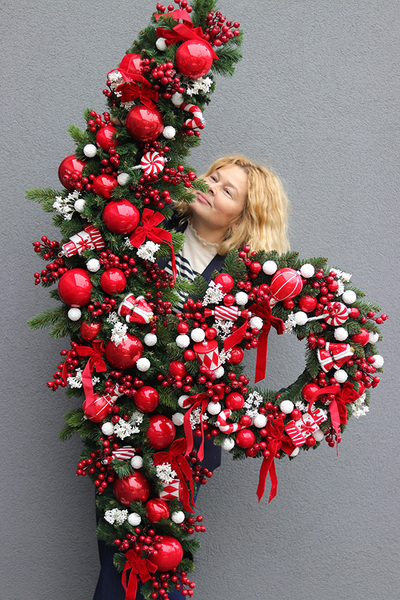 Lollypop American, świąteczna girlanda na kominek