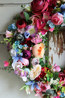 Kontessa Eukalipti 2, kolorowy wianek na drzwi, śr.40cm