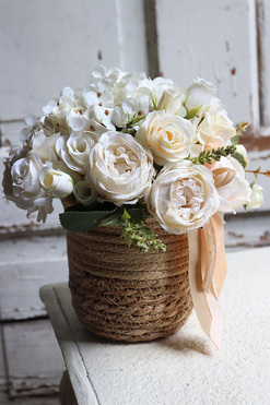 koszyczek z kwiatami, Morello,wym.24x21cm