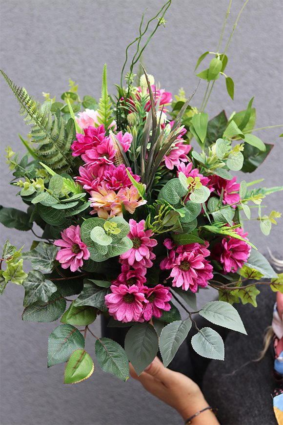 Dekorena Luiza 2, komplet dekoracji nagrobnych, kompozycja + bukiet