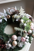 Biała Zima, wianek świąteczny / stroik