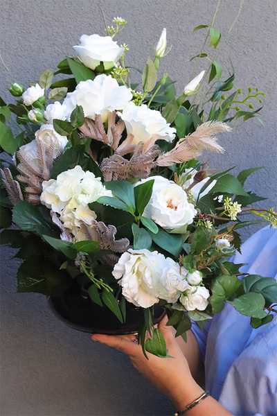 Polotrena, komplet dekoracji nagrobnych