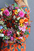 Merua Pumpkins, jesienny wianek z owocami