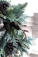 Poroże Blue, wianek ozdobny stroik dekoracyjny